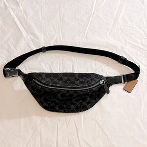 COACH Charter Signature Denim Belt Bag